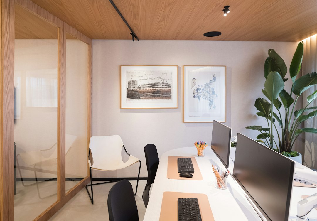 Modern e-commerce workspace with packaging supplies and order management equipment in Saudi Arabia