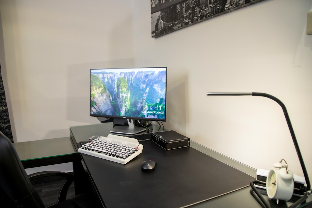 Modern office desk setup representing digital website planning and budget development in Saudi Arabia